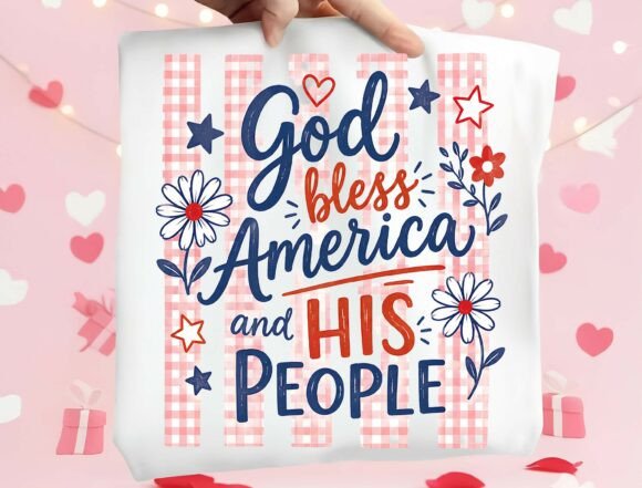 Christian Patriotic Sublimation Design: Faith Meets Freedom