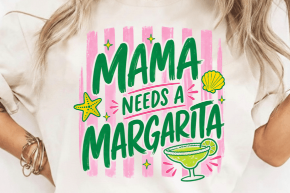 Funny Mama Margarita PNG Design: A Sip of Summer Fun