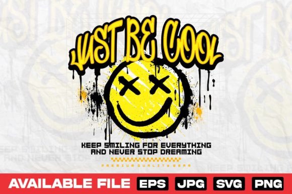 Graffiti Smiley Face: Streetwear Design for Bold Graphics