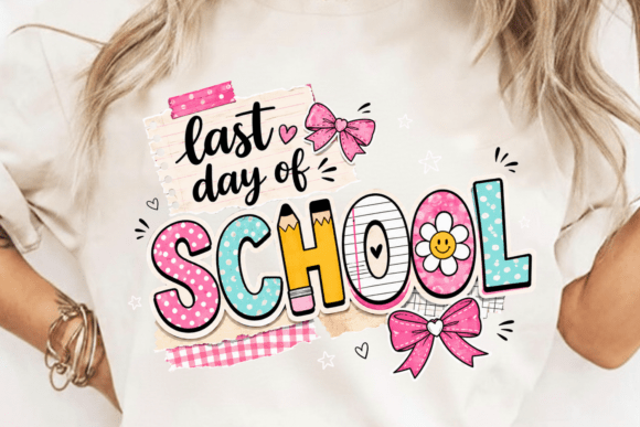 Last Day of School PNG Design: A Festive Design Asset