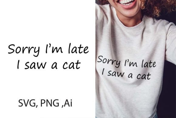 Playful Cat Funny T-shirt Design: Ai, SVG, PNG for Creators