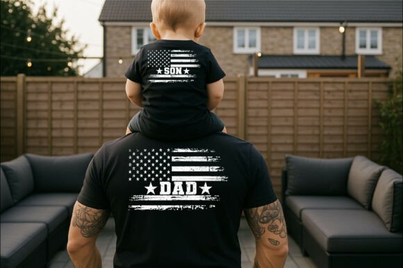 Unforgettable Father-Son Moments: The Patriotic Dad Son Matching Shirt Design